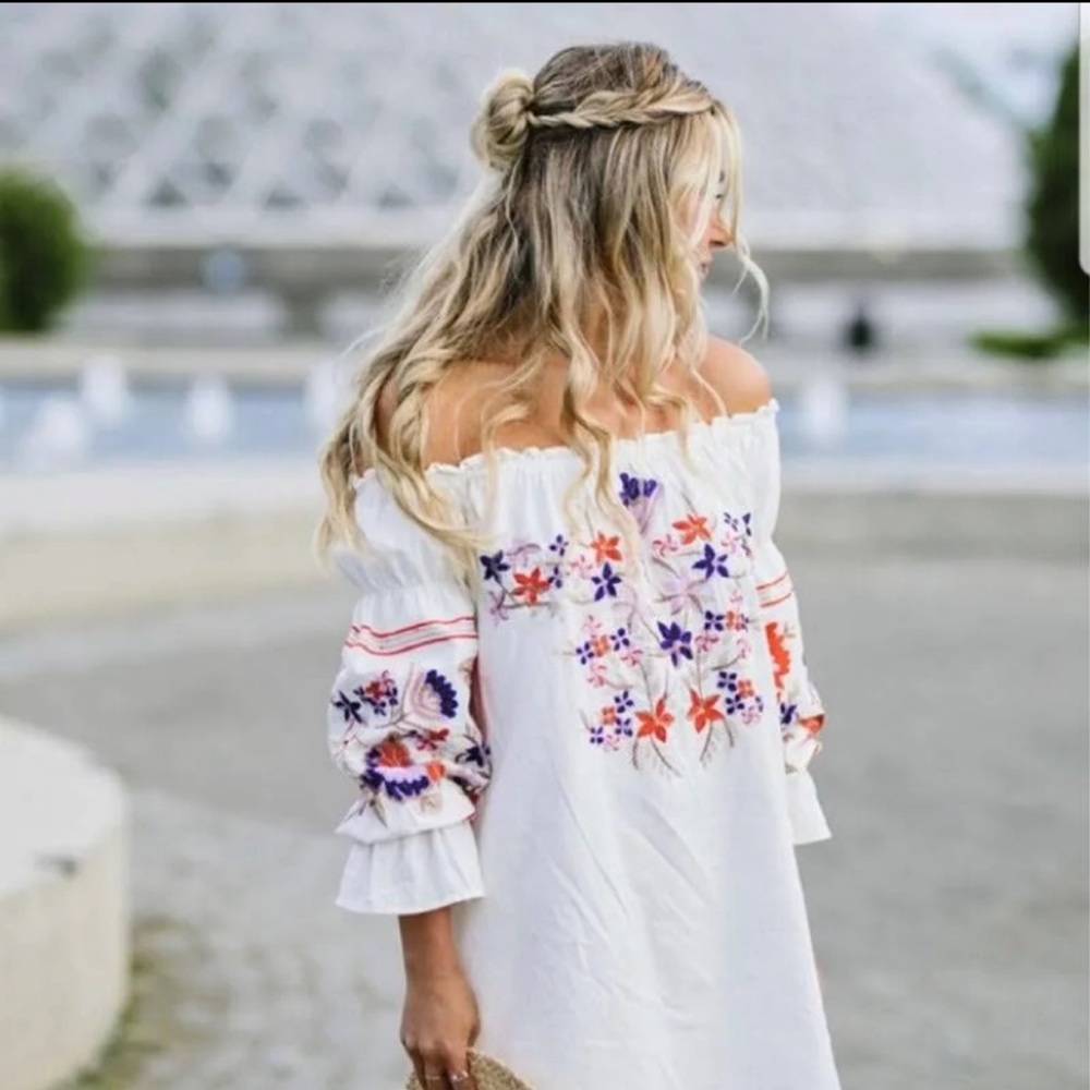 Free People embroidered dress
